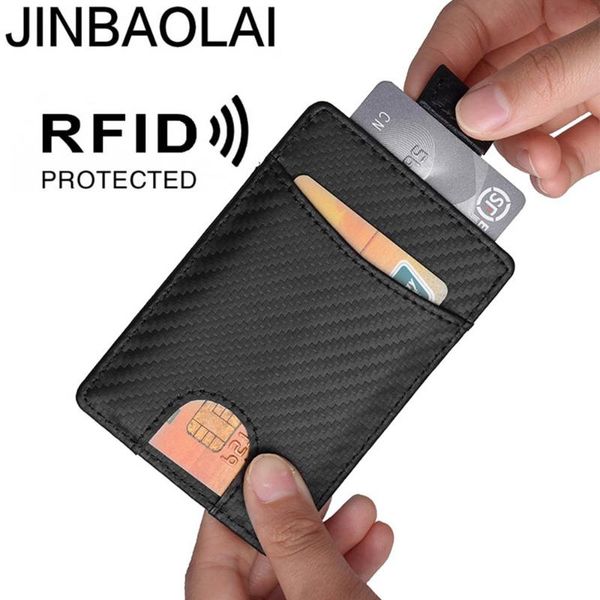 card holders 2021 jinbaolai carbon fiber men wallets slim simple style black holder brand male purse, Brown;gray
card holders 2021 jinbaolai carbon fiber men wallets slim simple style black holder brand male purse, Brown;gray