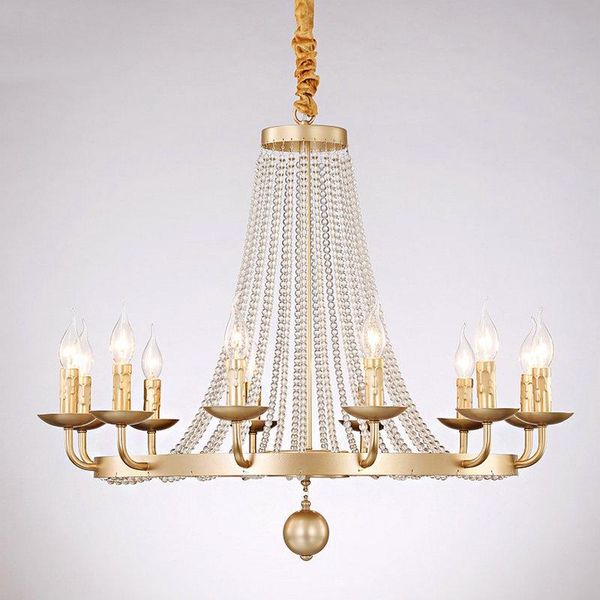 pendant lamps european country villa living room nordic bedroom light luxury iron dining crystal chandelier e14 ac110-240
pendant lamps european country villa living room nordic bedroom light luxury iron dining crystal chandelier e14 ac110-240