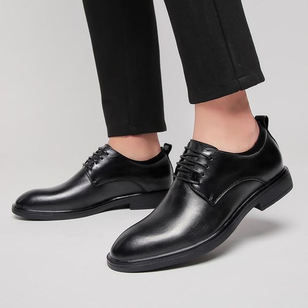dress shoes business formal men genuine leather oxford lace up office suit casual breathable wedding party, Black
dress shoes business formal men genuine leather oxford lace up office suit casual breathable wedding party, Black