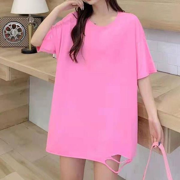 women's t-shirt washed cotton icy white solid color 2021 summer loose hole short-sleeved plain goth
women's t-shirt washed cotton icy white solid color 2021 summer loose hole short-sleeved plain goth
