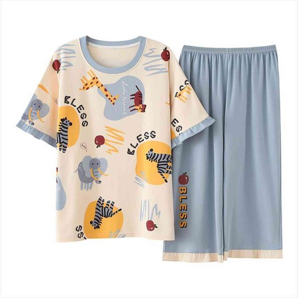 brand cotton pajamas sets cartoons women sleepwear print large size pijamas suit home clothes pyjama femme 5xl, Black;red
brand cotton pajamas sets cartoons women sleepwear print large size pijamas suit home clothes pyjama femme 5xl, Black;red