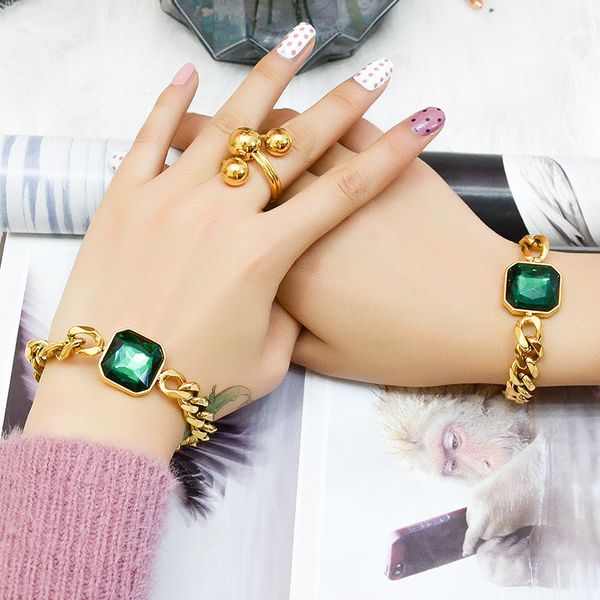 green agate 18k gold plated chains charm bracelets 17+4cm e076 women bracelet summer fashion jewelry, Golden;silver
green agate 18k gold plated chains charm bracelets 17+4cm e076 women bracelet summer fashion jewelry, Golden;silver