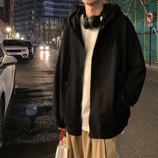 men's hoodies & sweatshirts men comfy pure zip up 2021 autumn fleece hooded sweatshirt hip hop hoodie for classic hoody pullover black
men's hoodies & sweatshirts men comfy pure zip up 2021 autumn fleece hooded sweatshirt hip hop hoodie for classic hoody pullover black