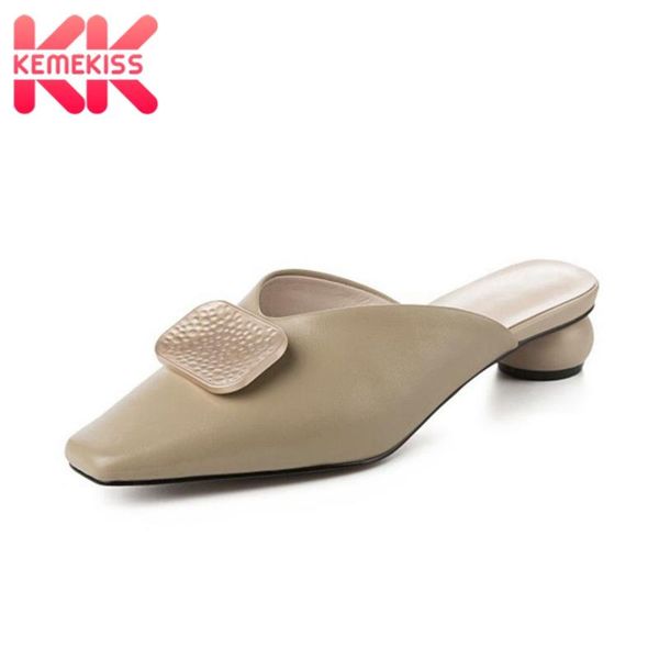 dress shoes kemekiss 4 colors summer women sandals fashion square toe slippers special heels solid real leather footwear, Black
dress shoes kemekiss 4 colors summer women sandals fashion square toe slippers special heels solid real leather footwear, Black