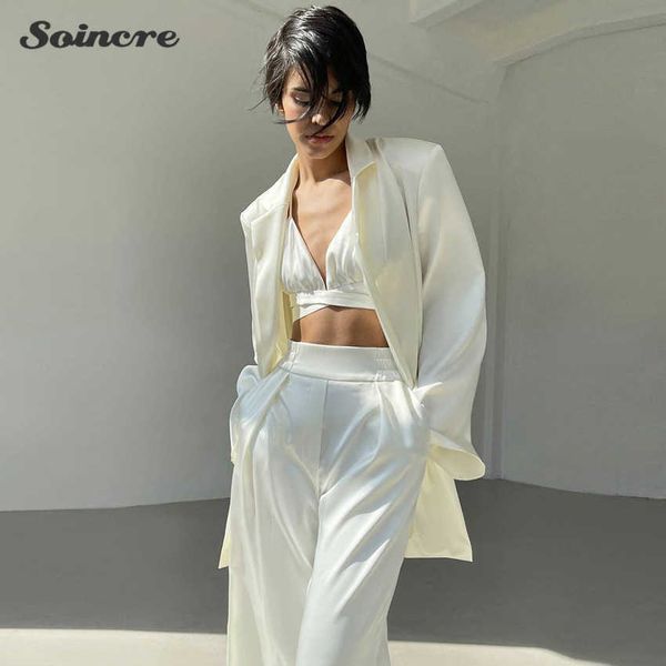 satin suit women fashion halter vest lace-up skirt trousers drape female blazer set elegant casual streetwear 210930, White
satin suit women fashion halter vest lace-up skirt trousers drape female blazer set elegant casual streetwear 210930, White