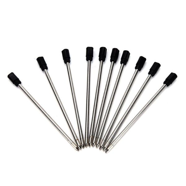 10pcs 7cm black blue refill metal crystal pen 1.0mm full core ballpoint ball point for writing pens, Blue;orange 
10pcs 7cm black blue refill metal crystal pen 1.0mm full core ballpoint ball point for writing pens, Blue;orange