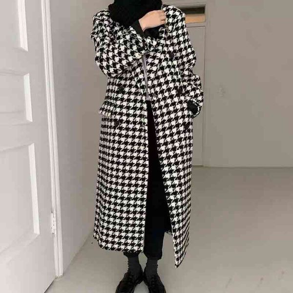 women's wool & blends women winter houndstooth jacket long coat double breasted straight en blazer overcoat outwear yg2p, Black
women's wool & blends women winter houndstooth jacket long coat double breasted straight en blazer overcoat outwear yg2p, Black
