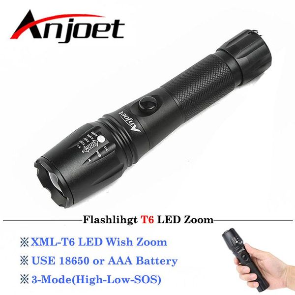 anjoet xml-t6 led 3-modes rechargeable tactical aluminum hunting flash light torch lamp +18650+charger flashlights torches
anjoet xml-t6 led 3-modes rechargeable tactical aluminum hunting flash light torch lamp +18650+charger flashlights torches