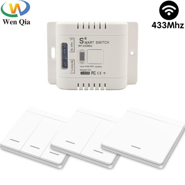 smart home control 220v wireless switch light 433mhz rf remote 86 wall panel with 10a relay module led lamp fan on off
smart home control 220v wireless switch light 433mhz rf remote 86 wall panel with 10a relay module led lamp fan on off