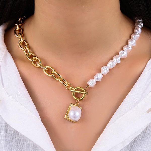 chains fashion irregular pearl chain necklaces & pendants for women 2021 girls vintage embossed pendant necklace jewelry accessories, Silver
chains fashion irregular pearl chain necklaces & pendants for women 2021 girls vintage embossed pendant necklace jewelry accessories, Silver