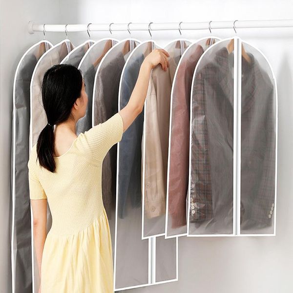 translucent garment bag dust cover for clothes protector thick waterproof hanging storage organizer boxes & bins
translucent garment bag dust cover for clothes protector thick waterproof hanging storage organizer boxes & bins