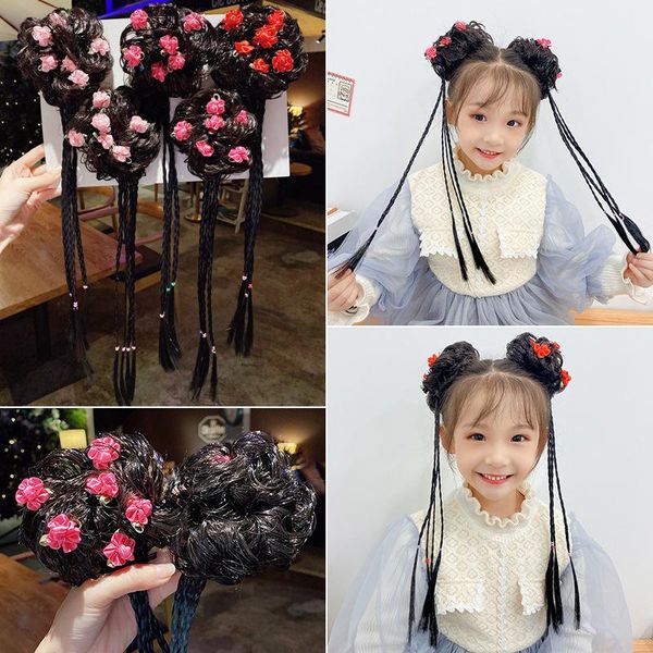 hair accessories children wig braids retro lovely hairband for women long tassel flower kids girl rope rubber string headwear accessory, Slivery;white
hair accessories children wig braids retro lovely hairband for women long tassel flower kids girl rope rubber string headwear accessory, Slivery;white