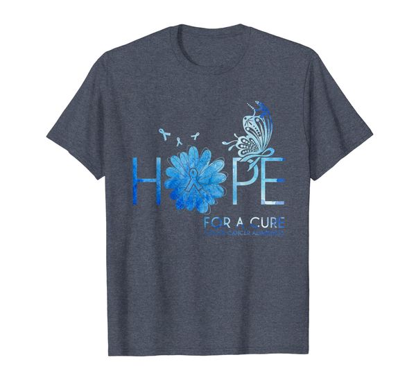 hope for a cure colon cancer awarenes ribbon tshirt gifts, White;black 
hope for a cure colon cancer awarenes ribbon tshirt gifts, White;black