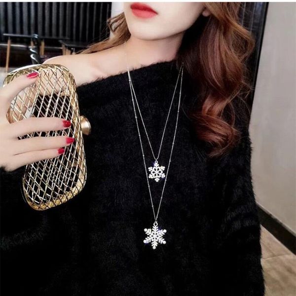 chokers double bead chain snowflake pendants necklace charm choker necklaces for women jewelry drop, Golden;silver
chokers double bead chain snowflake pendants necklace charm choker necklaces for women jewelry drop, Golden;silver