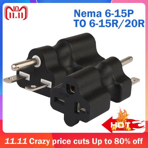 smart power plugs 6-15p-6-15r/20r us nema 6-15p to 6-15r ac adapter 2 in 1 6-20r connector converter male female plug socket
smart power plugs 6-15p-6-15r/20r us nema 6-15p to 6-15r ac adapter 2 in 1 6-20r connector converter male female plug socket