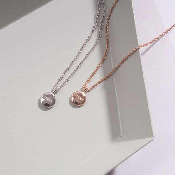 pendant necklaces lucky letter necklace rose gold small round trend simple for femme jewelry personality charm collier gift 2021, Silver
pendant necklaces lucky letter necklace rose gold small round trend simple for femme jewelry personality charm collier gift 2021, Silver