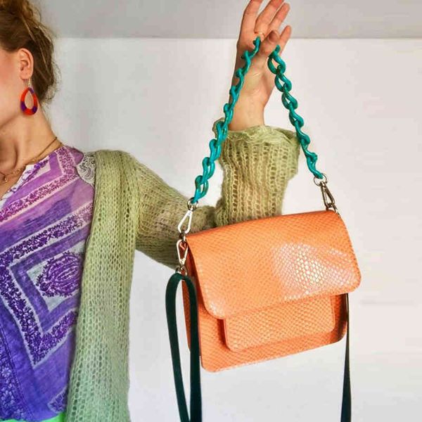 designer luxury acrylic strap handbag fashion pu leather women handbags crocodile pattern shoulder messenger bag c0508
designer luxury acrylic strap handbag fashion pu leather women handbags crocodile pattern shoulder messenger bag c0508