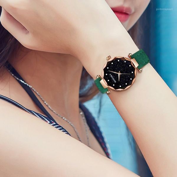 wristwatches selling women leather buckle starry sky watch casual luxury geometric surface quartz erkek kol saati, Slivery;brown
wristwatches selling women leather buckle starry sky watch casual luxury geometric surface quartz erkek kol saati, Slivery;brown