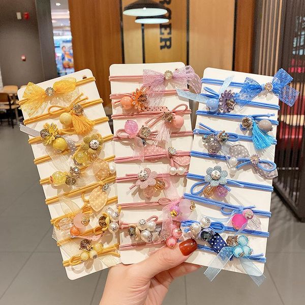 hair accessories 9pcs/bag women elastic bands bow flower rubber gum rope band for girls scrunchies ponytail holder, Slivery;white
hair accessories 9pcs/bag women elastic bands bow flower rubber gum rope band for girls scrunchies ponytail holder, Slivery;white
