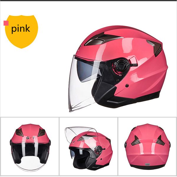 new pink helmet electric motorcycle man pair lens half female summer four seasons semi-covered safety
new pink helmet electric motorcycle man pair lens half female summer four seasons semi-covered safety