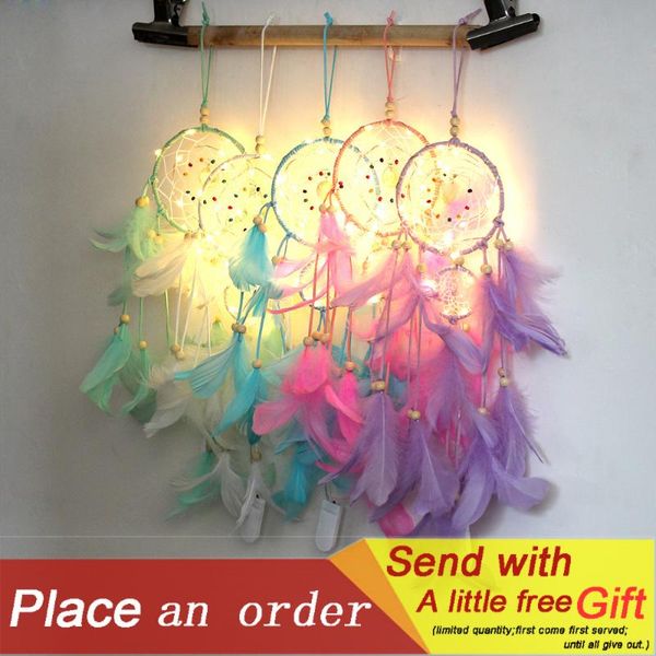 home decor dream catcher with night light feathers bead portable wall hanging decoration handmade room ornament gift decorative objects & fi
home decor dream catcher with night light feathers bead portable wall hanging decoration handmade room ornament gift decorative objects & fi