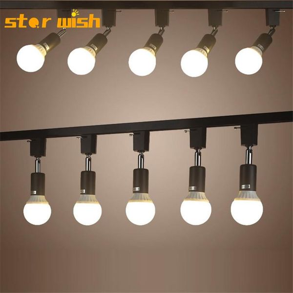 star wish e27 track light connector direction adjusted rail spotlights ceiling mounted lighting fixture led 110v 220v lights
star wish e27 track light connector direction adjusted rail spotlights ceiling mounted lighting fixture led 110v 220v lights