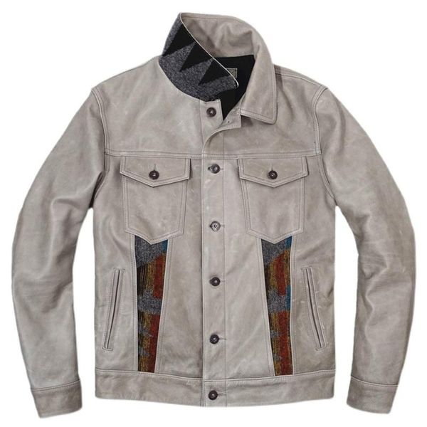 men's jackets retro mens totem oil wax leather jacket and coat plus 5xl street man denim american european style, Black;brown
men's jackets retro mens totem oil wax leather jacket and coat plus 5xl street man denim american european style, Black;brown