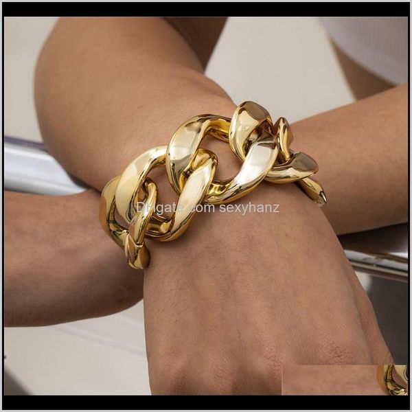 link, jewelry drop delivery 2021 punk hip hop twist thick chain european geometric gold link bracelets for female gift party hand ornaments, Black
link, jewelry drop delivery 2021 punk hip hop twist thick chain european geometric gold link bracelets for female gift party hand ornaments, Black