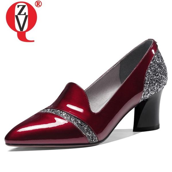 dress shoes zvq spring women pumps outside high heels work pointed toe bling handmade genuine leather drop, Black
dress shoes zvq spring women pumps outside high heels work pointed toe bling handmade genuine leather drop, Black