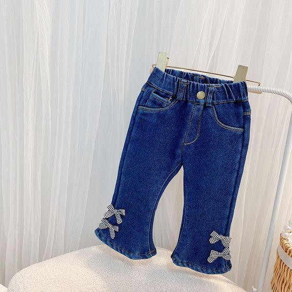 jeans children kids thicken fleece solid denim cute bow flare boot pants girls fashion full length trousers, Blue
jeans children kids thicken fleece solid denim cute bow flare boot pants girls fashion full length trousers, Blue