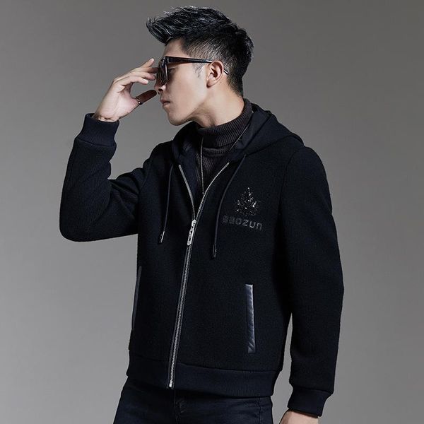 men's jackets wool coat hooded hair blended leisure leather autumn winter youth jacket, Black;brown
men's jackets wool coat hooded hair blended leisure leather autumn winter youth jacket, Black;brown