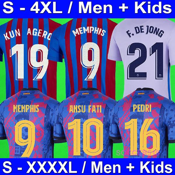 s - 4xl ansu fati pedri memphis fans soccer jersey riqui puig messi demir braithwaite de jong football shirt kun aguero dest dembele kids ki, Black;yellow
s - 4xl ansu fati pedri memphis fans soccer jersey riqui puig messi demir braithwaite de jong football shirt kun aguero dest dembele kids ki, Black;yellow