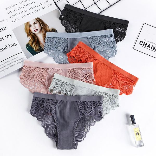 women's panties 6 pieces underwear for women soft lace briefs female 2021 sale bannirou, Black;pink
women's panties 6 pieces underwear for women soft lace briefs female 2021 sale bannirou, Black;pink