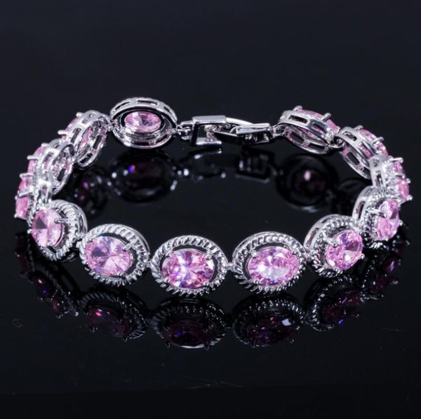 link, chain women's classic trend bracelet romantic anniversary gift cute oval zircon, Black
link, chain women's classic trend bracelet romantic anniversary gift cute oval zircon, Black