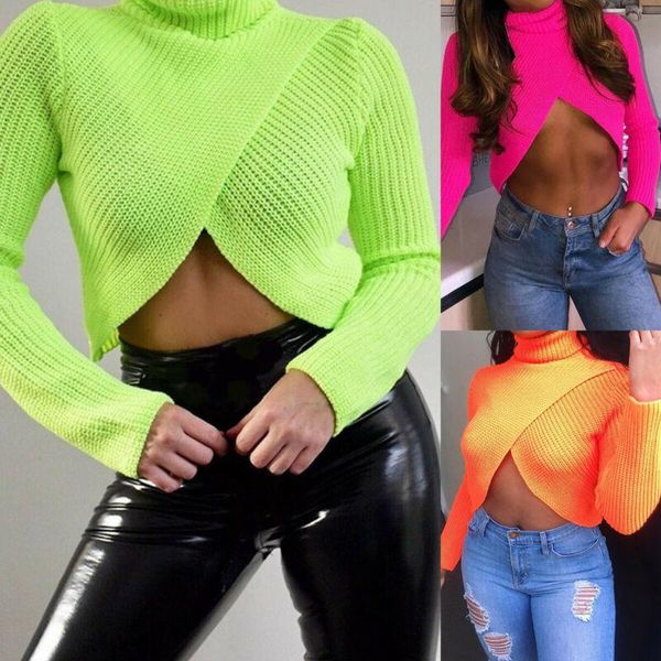 women's sweaters 2021 womens front bolero long sleeve crop turtleneck knit sweater, White;black
women's sweaters 2021 womens front bolero long sleeve crop turtleneck knit sweater, White;black