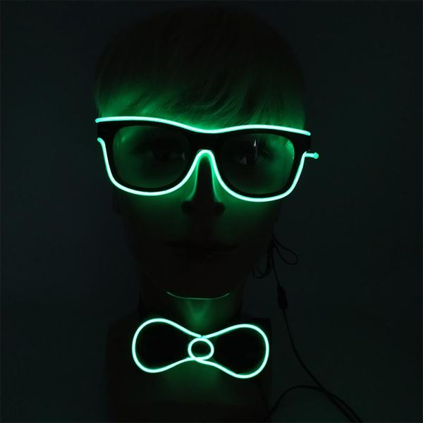 sunglasses glowing el wire glasses neon party apparel accessories led bow tie for festive dance decor, White;black
sunglasses glowing el wire glasses neon party apparel accessories led bow tie for festive dance decor, White;black