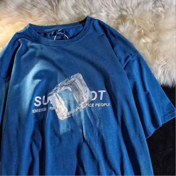 women's t-shirt ice print t shirts women summer short sleeve o neck shirt woman loose style tshirt top, White
women's t-shirt ice print t shirts women summer short sleeve o neck shirt woman loose style tshirt top, White