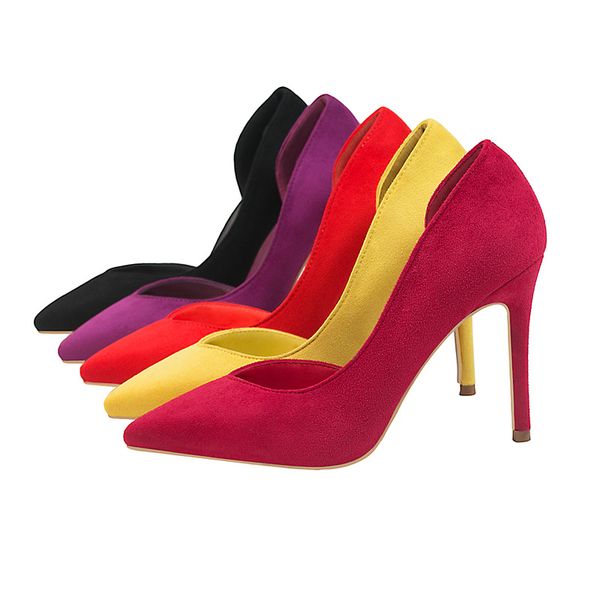 2021 shoes high heel suede fashion simple stiletto shallow mouth pointed side hollow womens shoes1, Black
2021 shoes high heel suede fashion simple stiletto shallow mouth pointed side hollow womens shoes1, Black