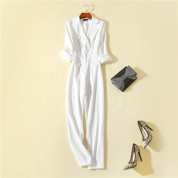 women's jumpsuits & rompers women fashion 2021 white blazer jumpsuit spring summer runway brand designer pure color double breasted ele, Black;white
women's jumpsuits & rompers women fashion 2021 white blazer jumpsuit spring summer runway brand designer pure color double breasted ele, Black;white
