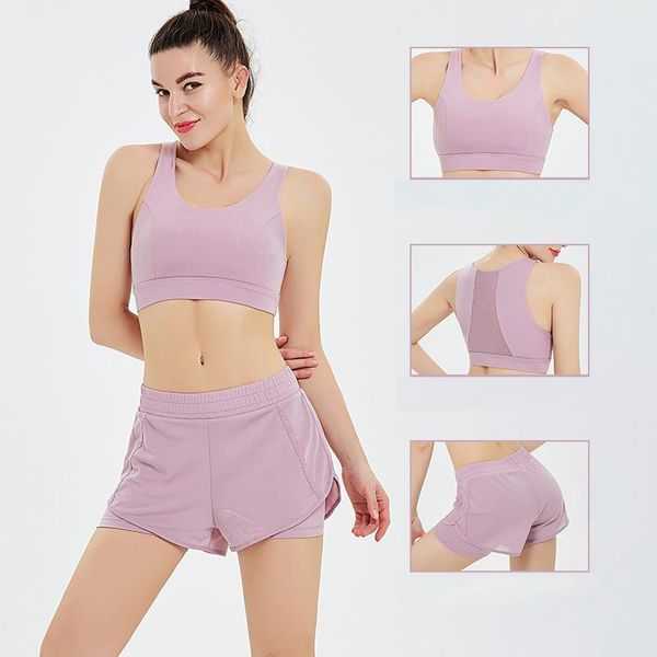 yoga outfit women leggings double-layer mesh sports vest shorts suit quick dry fitness sleeve crop bra set gym clothing 2pcs
yoga outfit women leggings double-layer mesh sports vest shorts suit quick dry fitness sleeve crop bra set gym clothing 2pcs