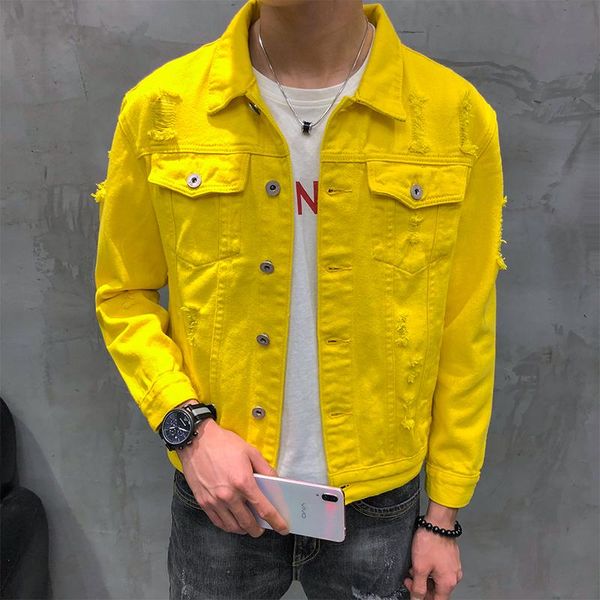 men's jackets mens and coats autumn denim jacket men turn down collar simple loose lovers long sleeve hole, Black;brown
men's jackets mens and coats autumn denim jacket men turn down collar simple loose lovers long sleeve hole, Black;brown