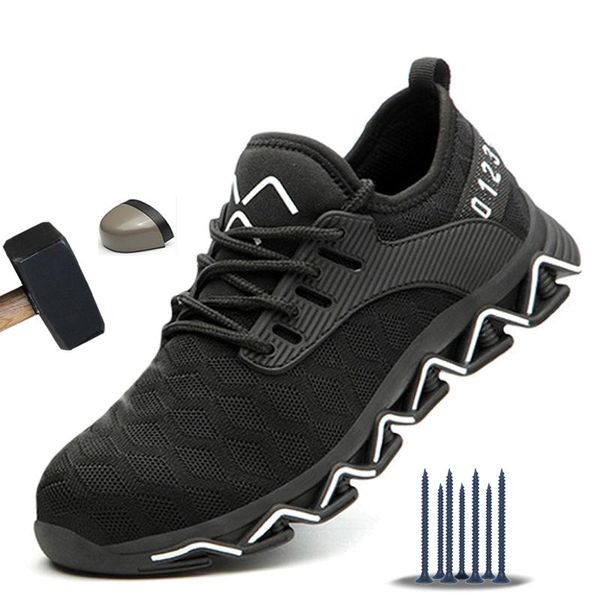 boots air mesh safety shoes steel toe work breathable men anti-smashing ryder, Black
boots air mesh safety shoes steel toe work breathable men anti-smashing ryder, Black