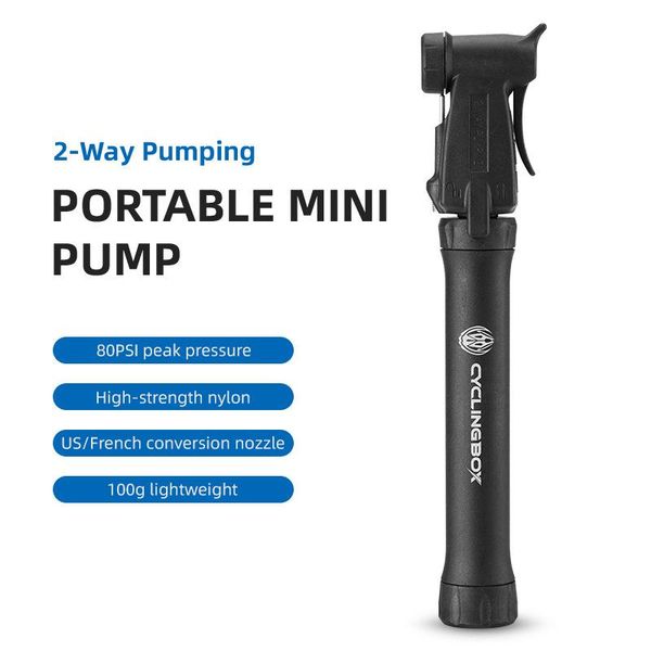 bike pumps mini tire inflator 80 psi portable pump 2 way pumping bicycle hand with fixing frame high-strength nylon
bike pumps mini tire inflator 80 psi portable pump 2 way pumping bicycle hand with fixing frame high-strength nylon