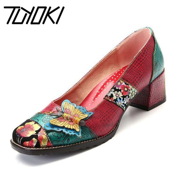 dress shoes tuyoki genuine leather vintage women pumps square toe print thick heels party club slip on footwear size 36-42, Black
dress shoes tuyoki genuine leather vintage women pumps square toe print thick heels party club slip on footwear size 36-42, Black