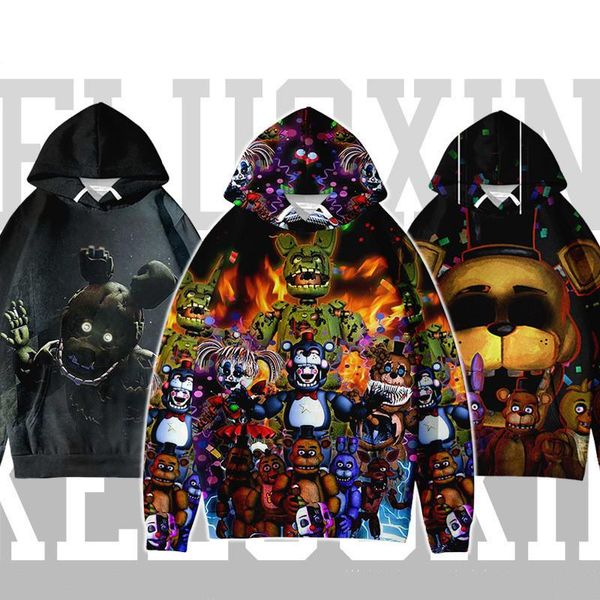 men's hoodies & sweatshirts fnaf sweatshirt five nights at jacket coat spring harajuku cartoon bear hoodie men women, Black
men's hoodies & sweatshirts fnaf sweatshirt five nights at jacket coat spring harajuku cartoon bear hoodie men women, Black