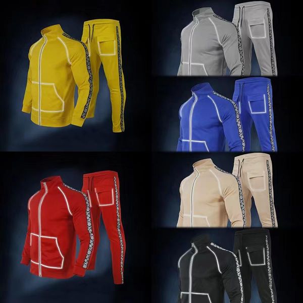 jogging clothing 2021 autumn and men's suit european american casual long-sleeved loose two-piece, Black;red
jogging clothing 2021 autumn and men's suit european american casual long-sleeved loose two-piece, Black;red