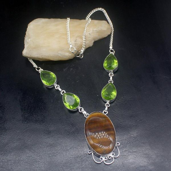 pendant necklaces hermosa jewelry natural tigers eye greenz silver color women ladies gifts necklace chain 44cm 20213378
pendant necklaces hermosa jewelry natural tigers eye greenz silver color women ladies gifts necklace chain 44cm 20213378