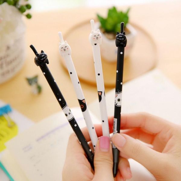 gel pens 1pcs cute cat pen creative cartoon student kawaii school supplies office stationary gift
