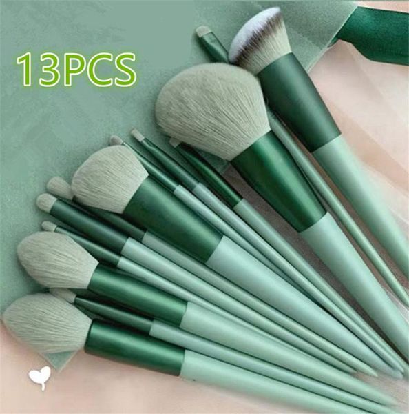 makeup brushes 8/13pcs pro green brush set powder eyeshadow blending eyeliner eyelash eyebrow make up beauty cosmestic
makeup brushes 8/13pcs pro green brush set powder eyeshadow blending eyeliner eyelash eyebrow make up beauty cosmestic