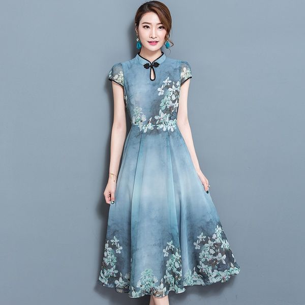 2021 summer women cheongsam chinese dress vintage printed high waist qipao dresses traditional ladies floral elegant dress 11452, Red
2021 summer women cheongsam chinese dress vintage printed high waist qipao dresses traditional ladies floral elegant dress 11452, Red